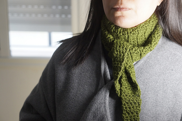 One hour thin scarf