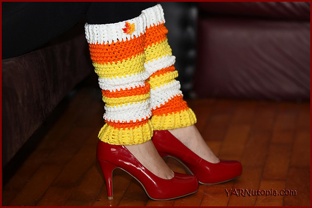 Candy Corn Leg Warmers