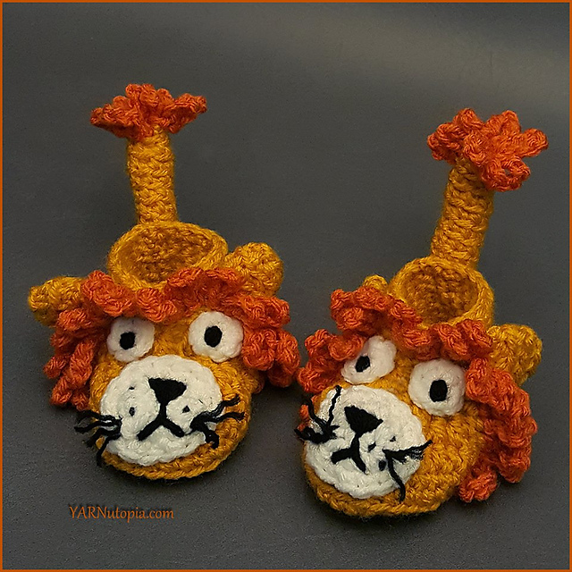 Little Lion Baby Booties