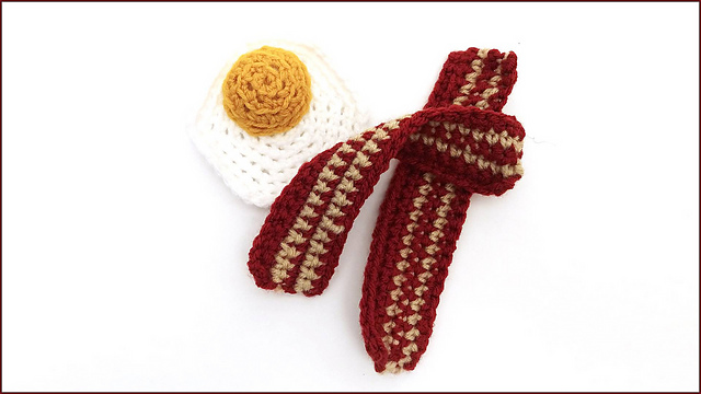 Eggs and Bacon Amigurumi