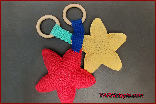 Star Ring Rattle Teething Toy