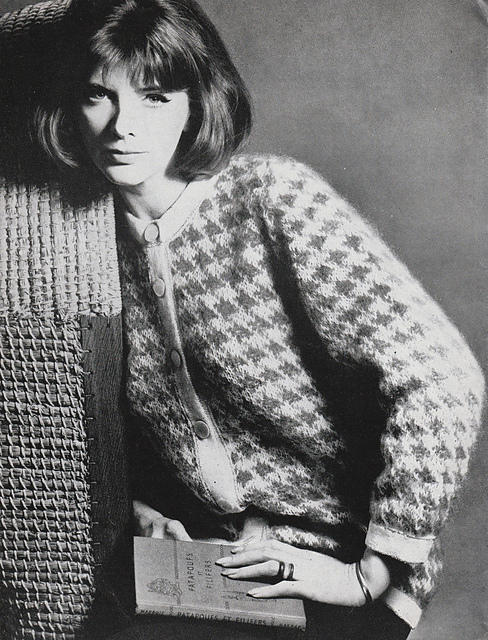 Checked Cardigan