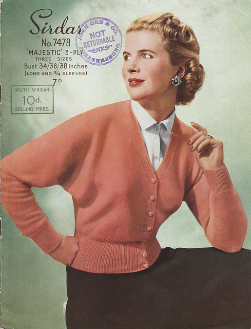 Lady's Dolman Cardigan 7478