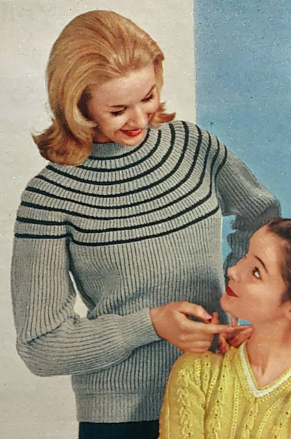 Striped Yoke Sweater