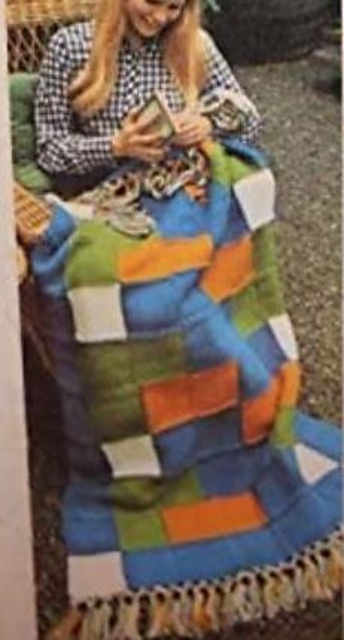 Tunisian Fringed Afghan