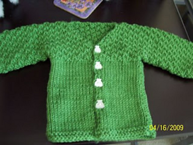 A Last Minute Baby Sweater