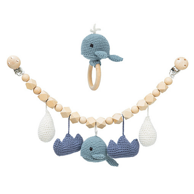 Splash pram chain and teether