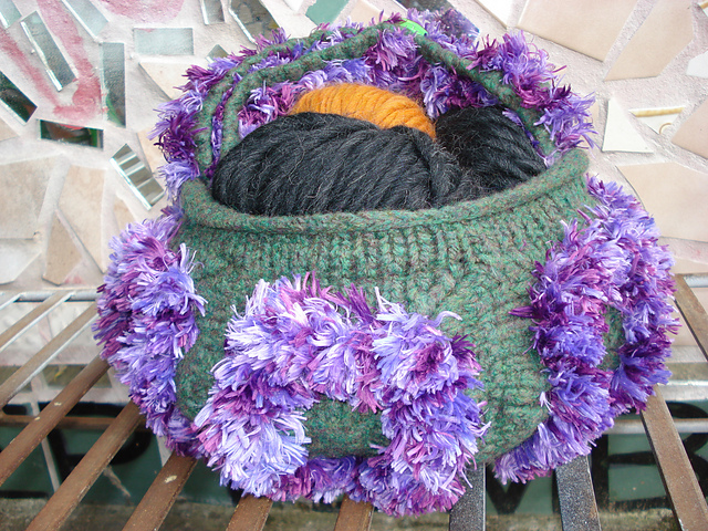 Faux Fur Felted Bag