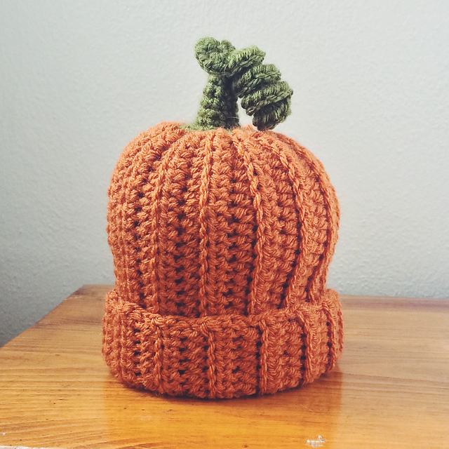Pumpkin crochet hat
