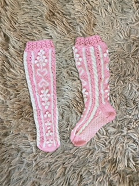 Palmikkopampula socks, sukat
