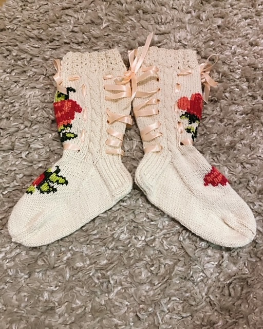 Ruususet villasukat / socks