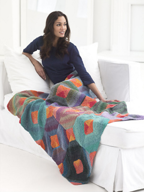 Sunset Diamond Afghan
