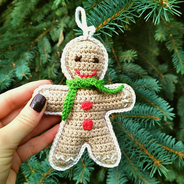 Ravelry: Christmas Gingerbread Man Ornament pattern by Natali Berzore