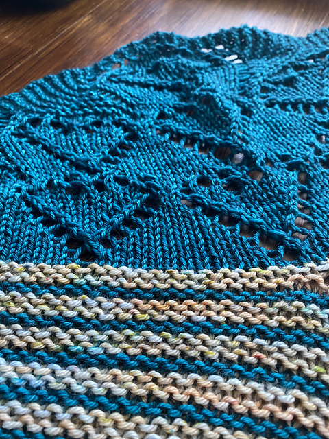 Hearts and Lines Shawl