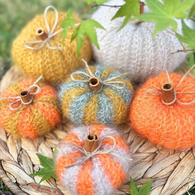 Fuzzy Cinnamon Pumpkins