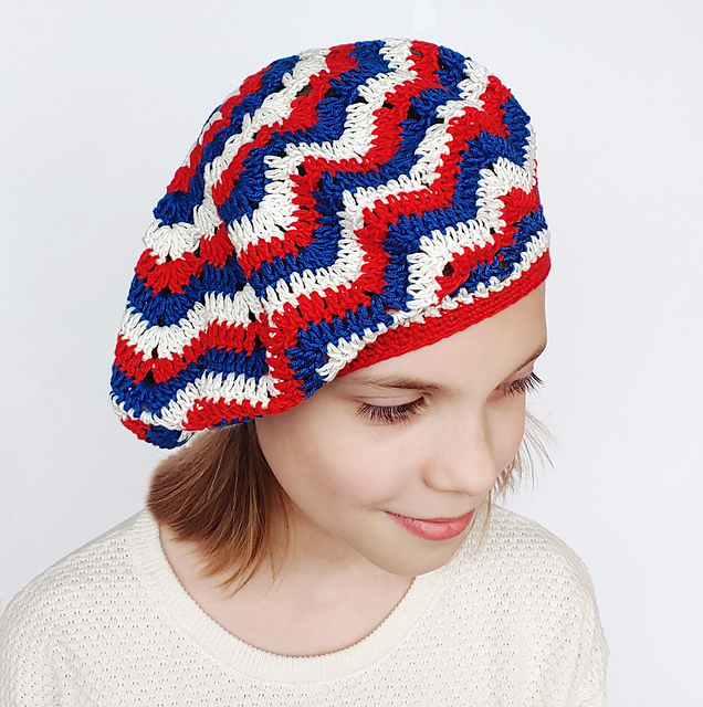 Hat Beret Wave