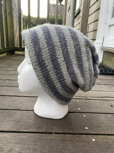 Double Brim Double Stripes Beanie