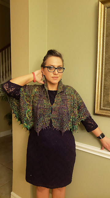 Northern Lights Brioche Shawl