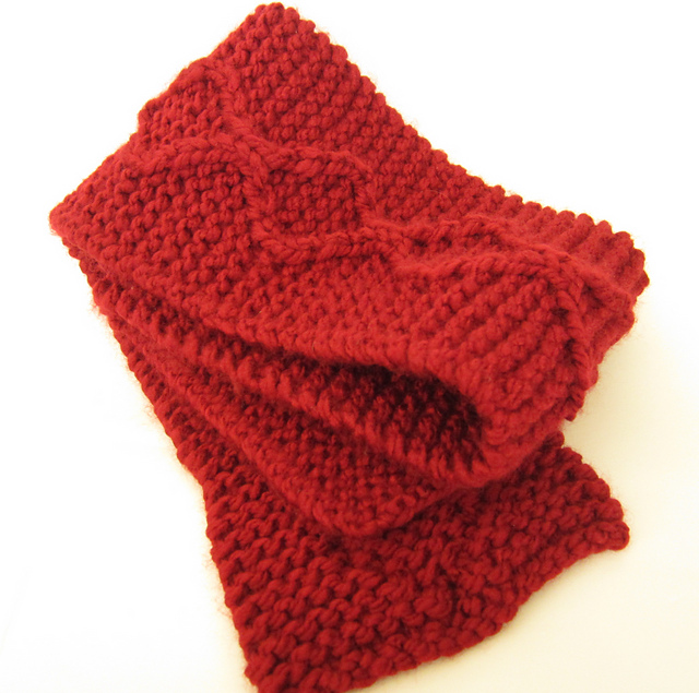 Chunky Cable Scarf