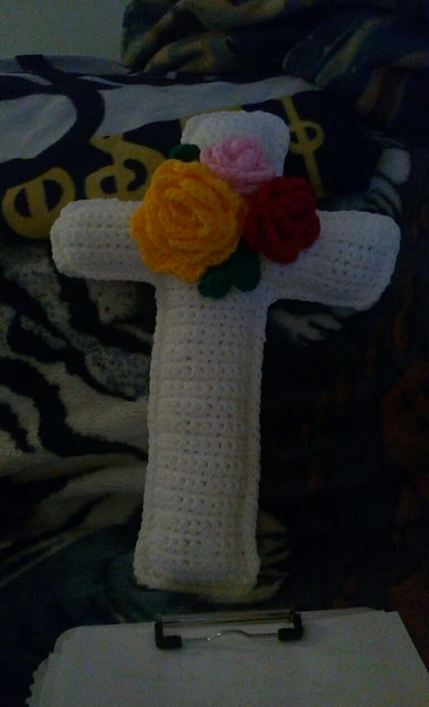 Easter Cross with flowers