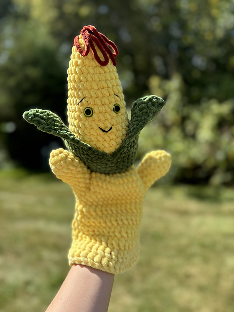 Corn hand puppet
