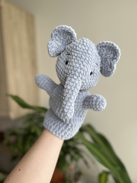 Elephant hand puppet