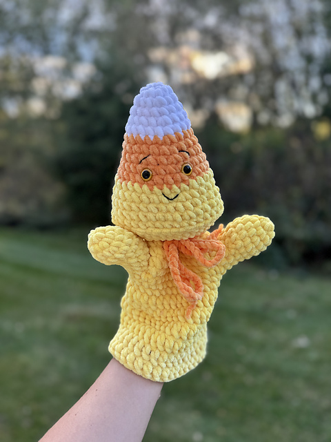 Candy Corn hand puppet