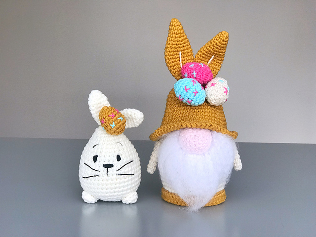 Easter Bunny Eggs Gnome