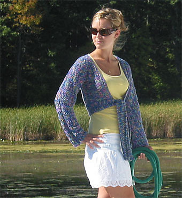 Vivacious Cropped Lace Cardigan