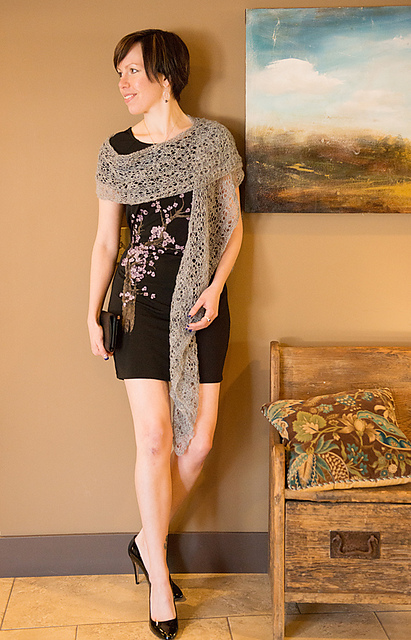 Kid Mohair Lace Shawl