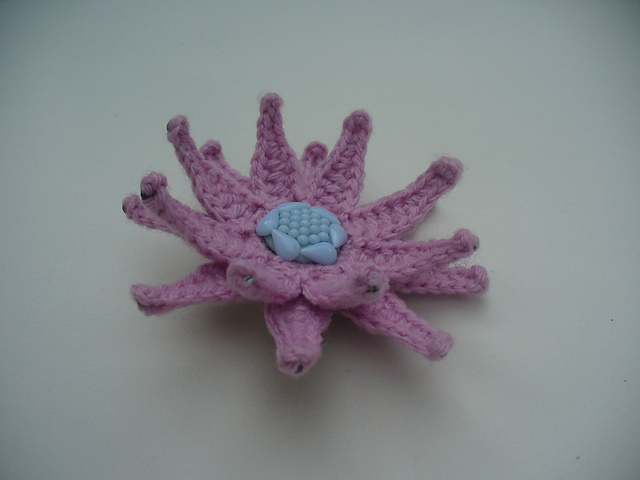 3D flower brooch - Broche fleur 3D