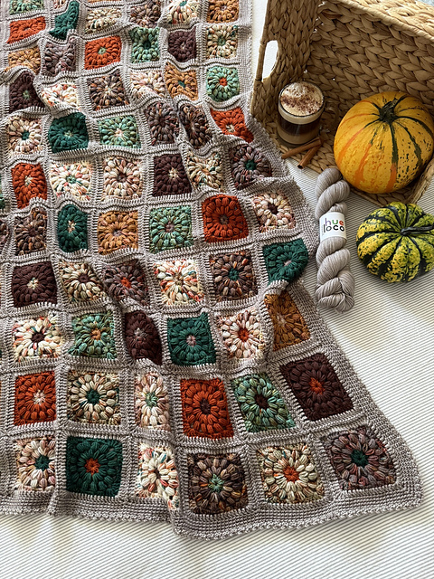 Freya Granny Square Blanket