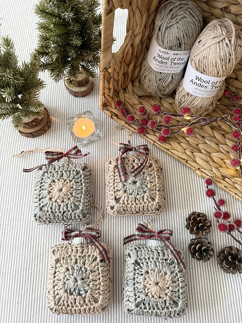 Aurelia Granny Square Christmas Ornament