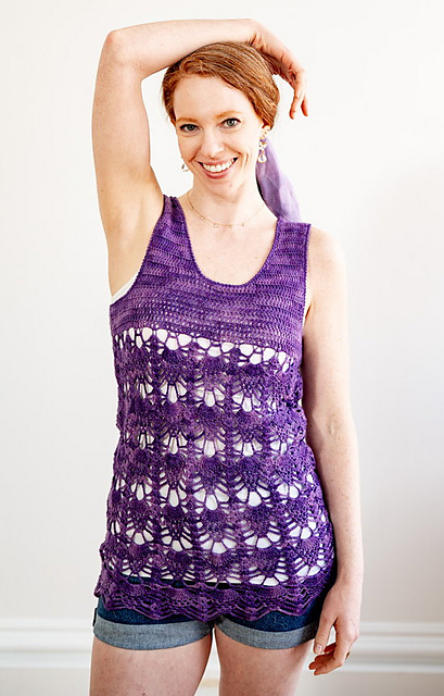 Acai Pineapple Crochet Tank