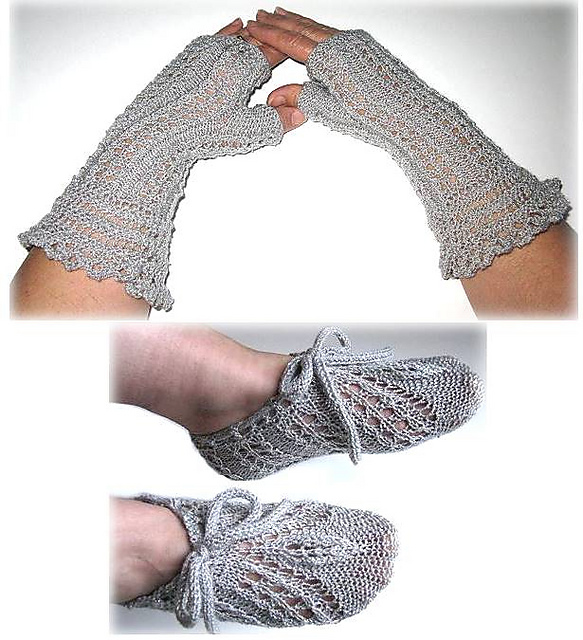 Bridal Gauntlets and Slippers