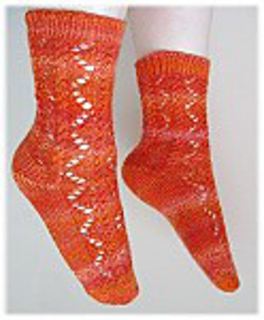 Cable and Lace Socks 