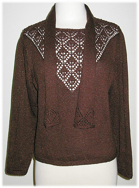 Caffé Mocha Top and Matching Scarf