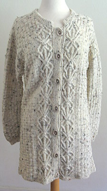 Twisted Path Cable Cardigan