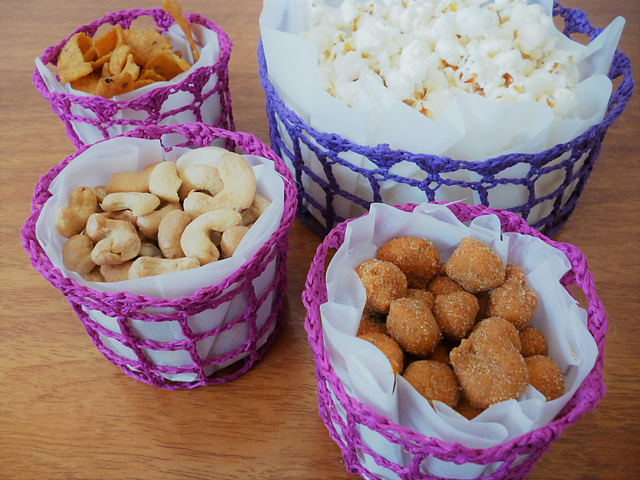 Round Grid Baskets