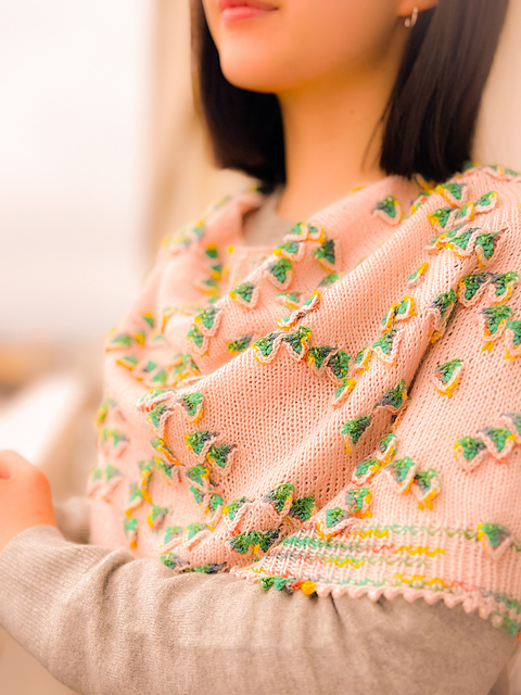 Leafy Shower Shawl