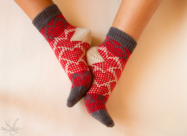 Heart Filled Socks