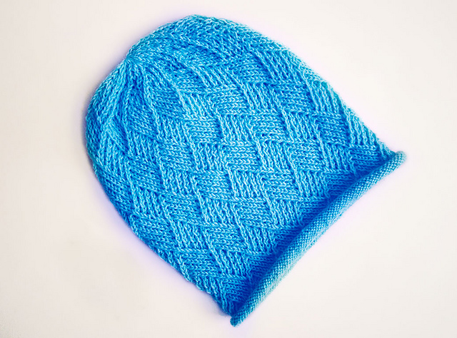 Aqua Basket Beanie