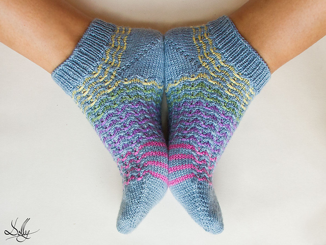 Mountain Drops Sock