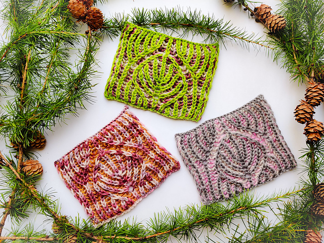 Nature in the Knit Coaster
