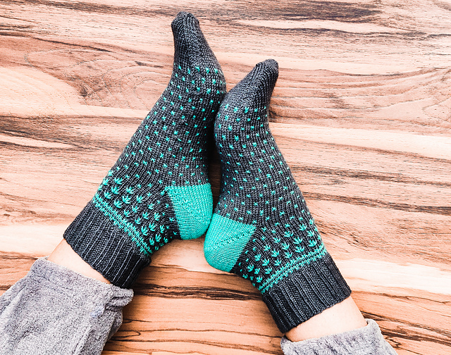Top Down Feb 2022 Socks