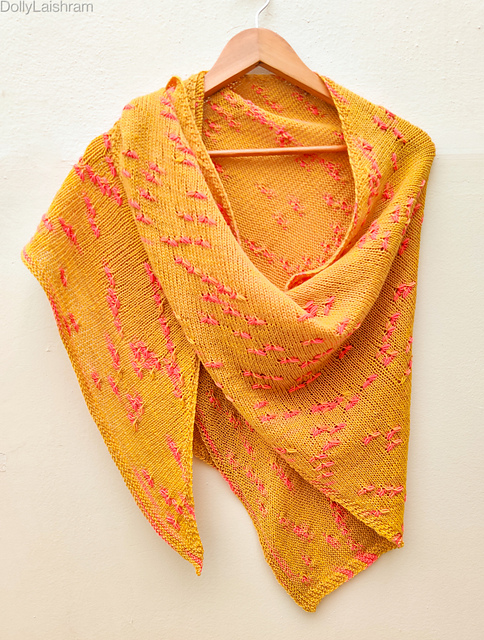 Random Flower Shawl