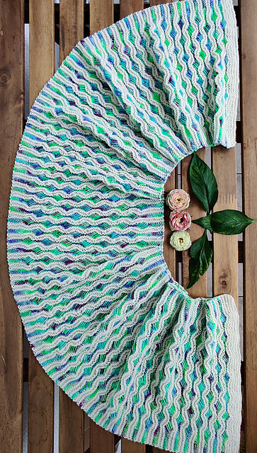 Aquatic Life Shawl