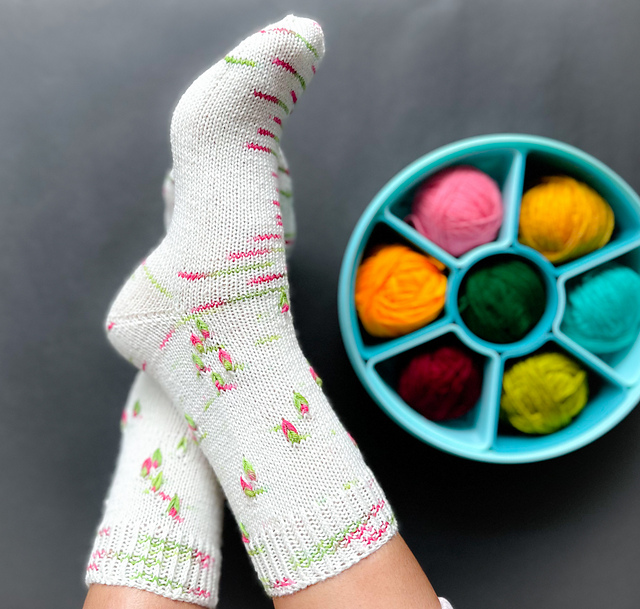 Toe-Up February 2023 Socks