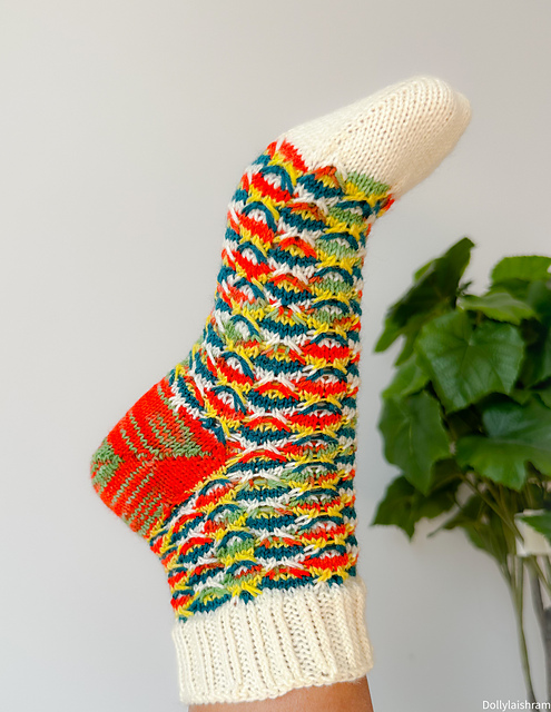 Toe-Up October 2023 Socks