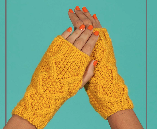 Snowfall wrist warmers
